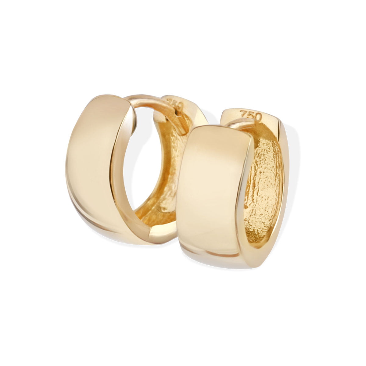 14K Gold Serpentine Hoop Earrings – Baby Gold