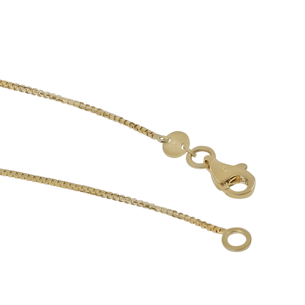 Solid gold 2025 box chain