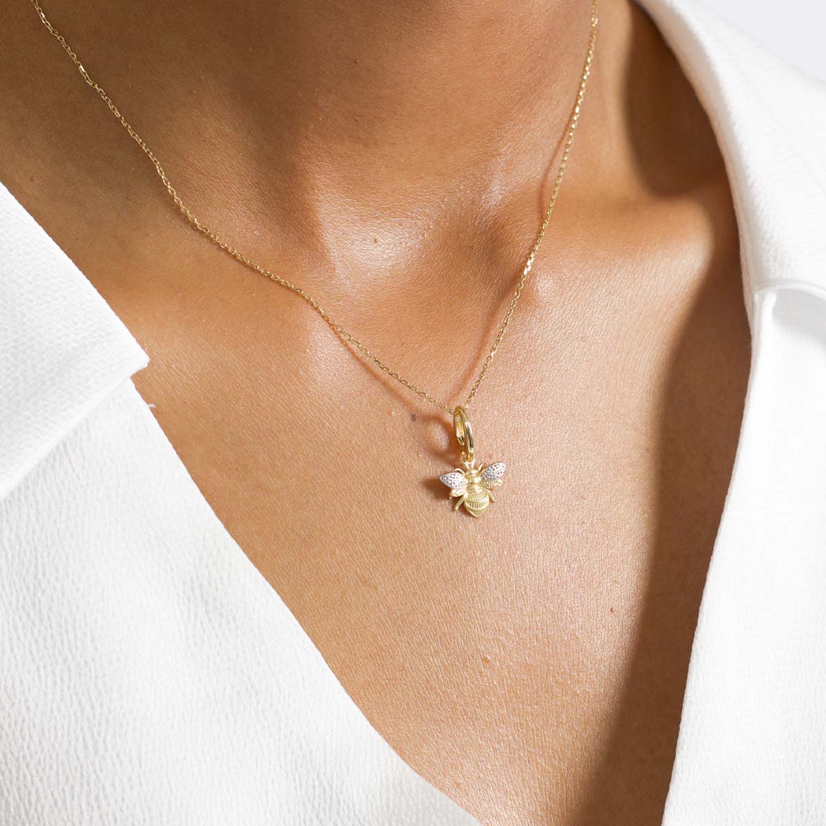 Bee on sale charm necklace