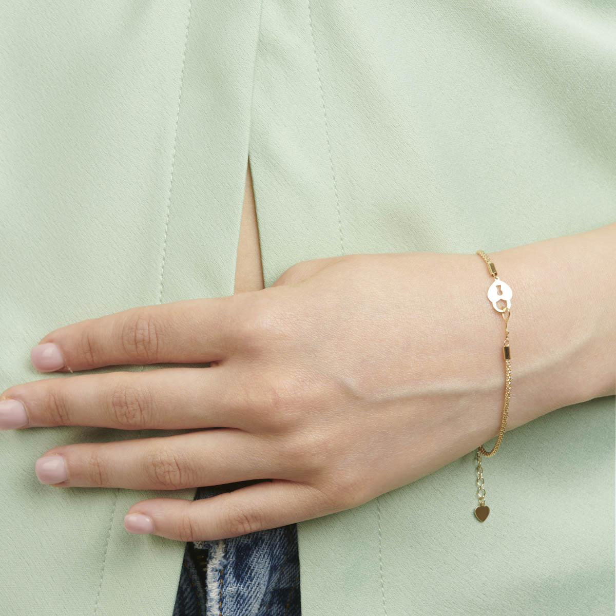 Monogrammed Beaded Key Ring Bracelet | Marleylilly