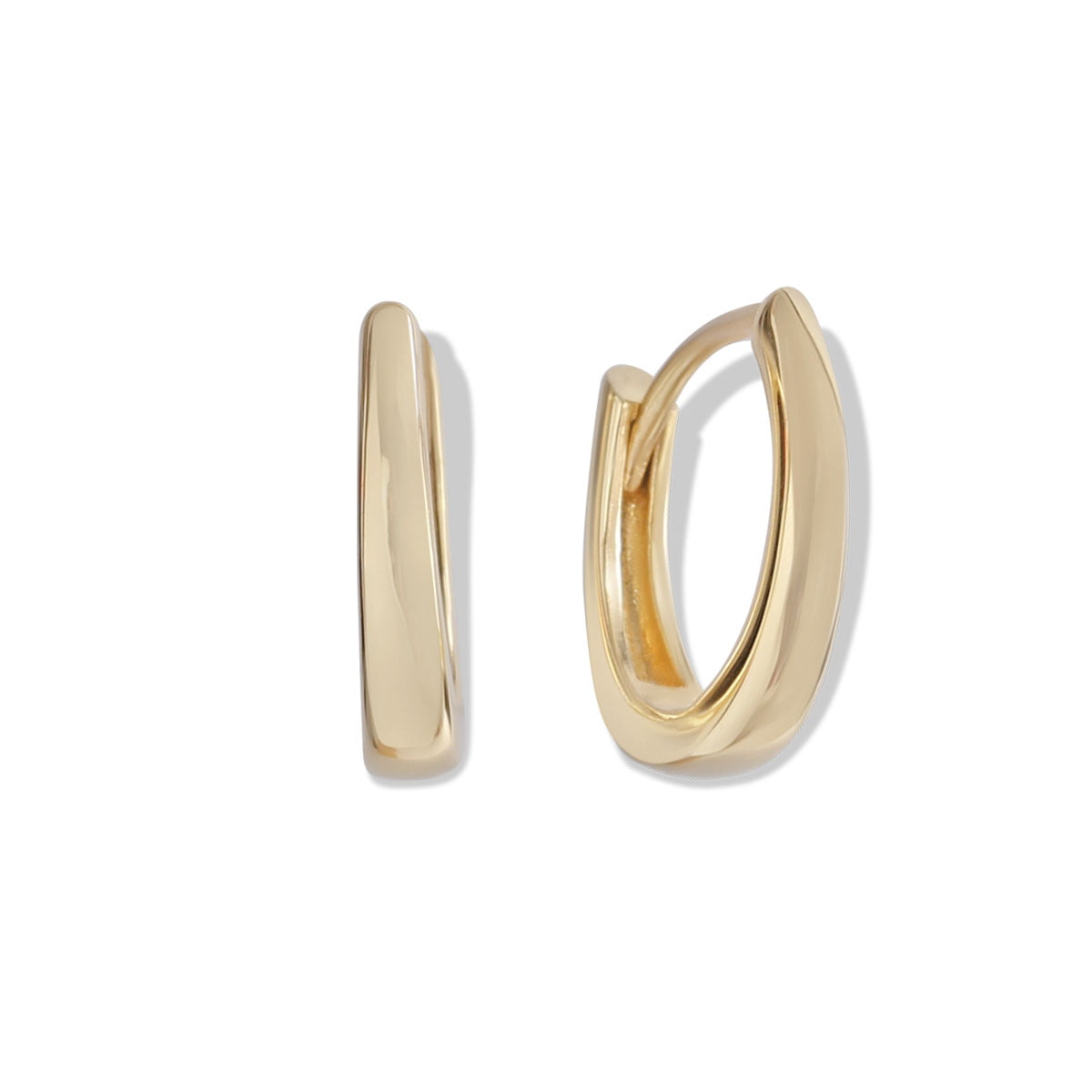 Small thin hoop on sale earrings