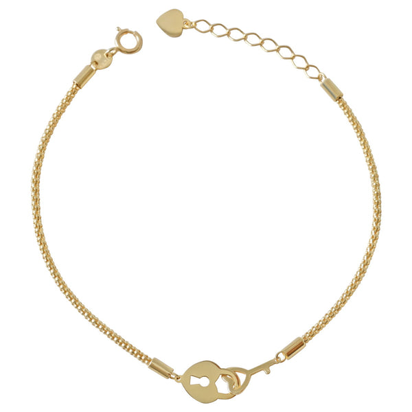 Gold Lock Bracelet Women Europe and America Gold Cold Wind